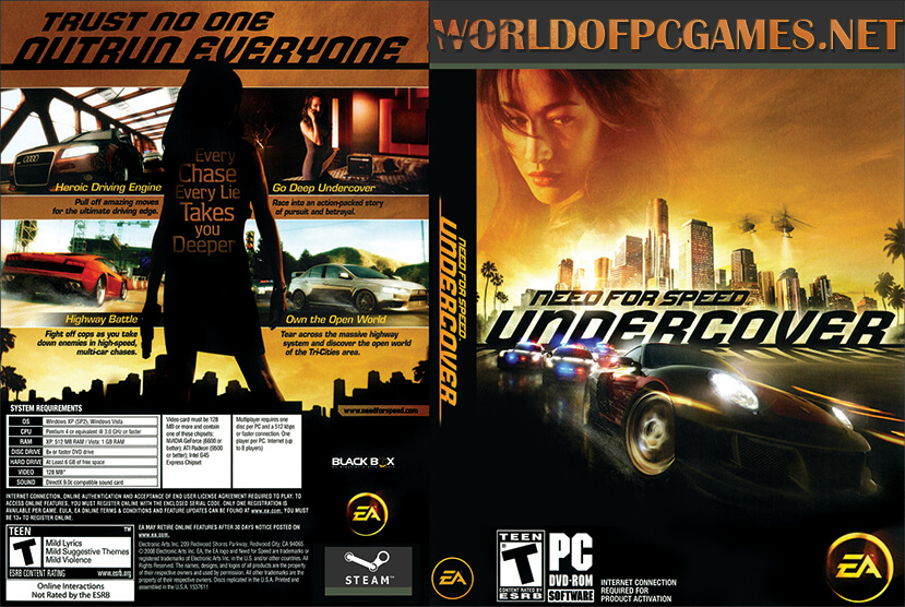 nfs undercover pc game system requirements